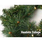 1.8m (6ft) Pre-Lit Lush Evergreen Christmas Garland (30 Warm LEDs) - Complete Package Contents & Accessories View | Jolly Wonderland Australia