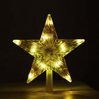 App-Controlled RGB LED Christmas Tree Star Topper (80 Modes) - Australian Garden & Living Room Lifestyle Setup | Jolly Wonderland Australia