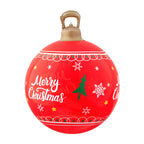 60cm Giant LED Illuminated Outdoor Christmas Inflatable Bauble (Red) - Close-Up Material & LED Detail View | Jolly Wonderland Australia