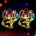 2-Piece Aussie Koala Christmas LED Rope Light Yard Motif - Main Studio Product View - Jolly Wonderland Australia