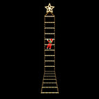3.4m Climbing Santa Rope Ladder Christmas Lights 328 Warm White LEDs - Dimensions & Size Guide Diagram