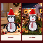 70cm Pop-Up 3D LED Christmas Penguin Display (45 LEDs, 8 Modes) - Night-Time LED Illumination Glow View | Jolly Wonderland Australia
