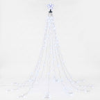 2.5m Star Topper Waterfall Christmas Tree Fairy Lights (300 LEDs) - Close-Up Material & LED Detail View | Jolly Wonderland Australia