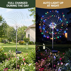 4-Pack Solar Firework Christmas Pathway Garden Lights 480 LEDs - Australian Backyard & Living Room Lifestyle View